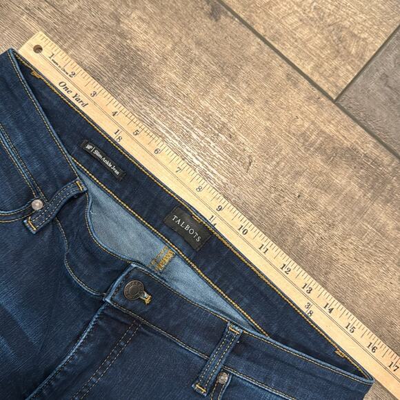 Talbots Women's Slim Ankle Jeans Dark Wash Size 14P - Picture 6 of 10